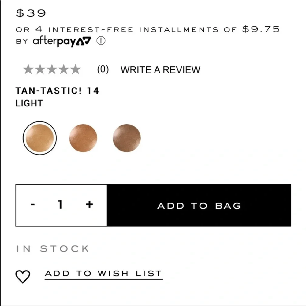 NIB Marc Jacobs Glow Away Bronzing Coconut Body Stick 1.07 oz